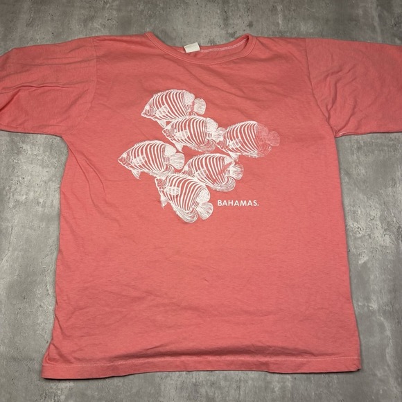 Sea Breeze Other - Bahamas Fish Graphic Tee Single Stitch 90s Vintage Sea Breeze L Pink